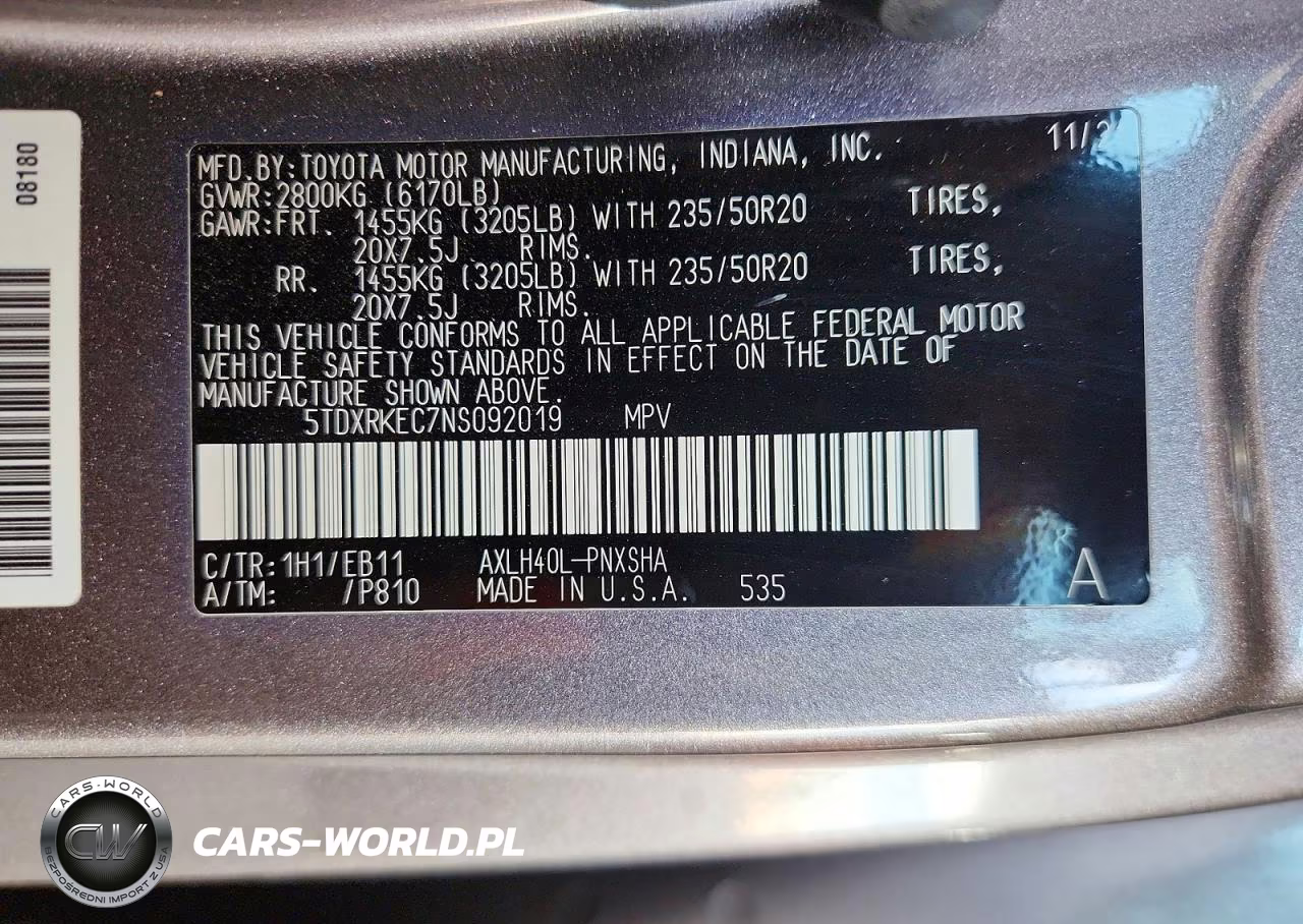 2022 Toyota Sienna Xse VIN:5TDXRKEC7NS092019 - 14