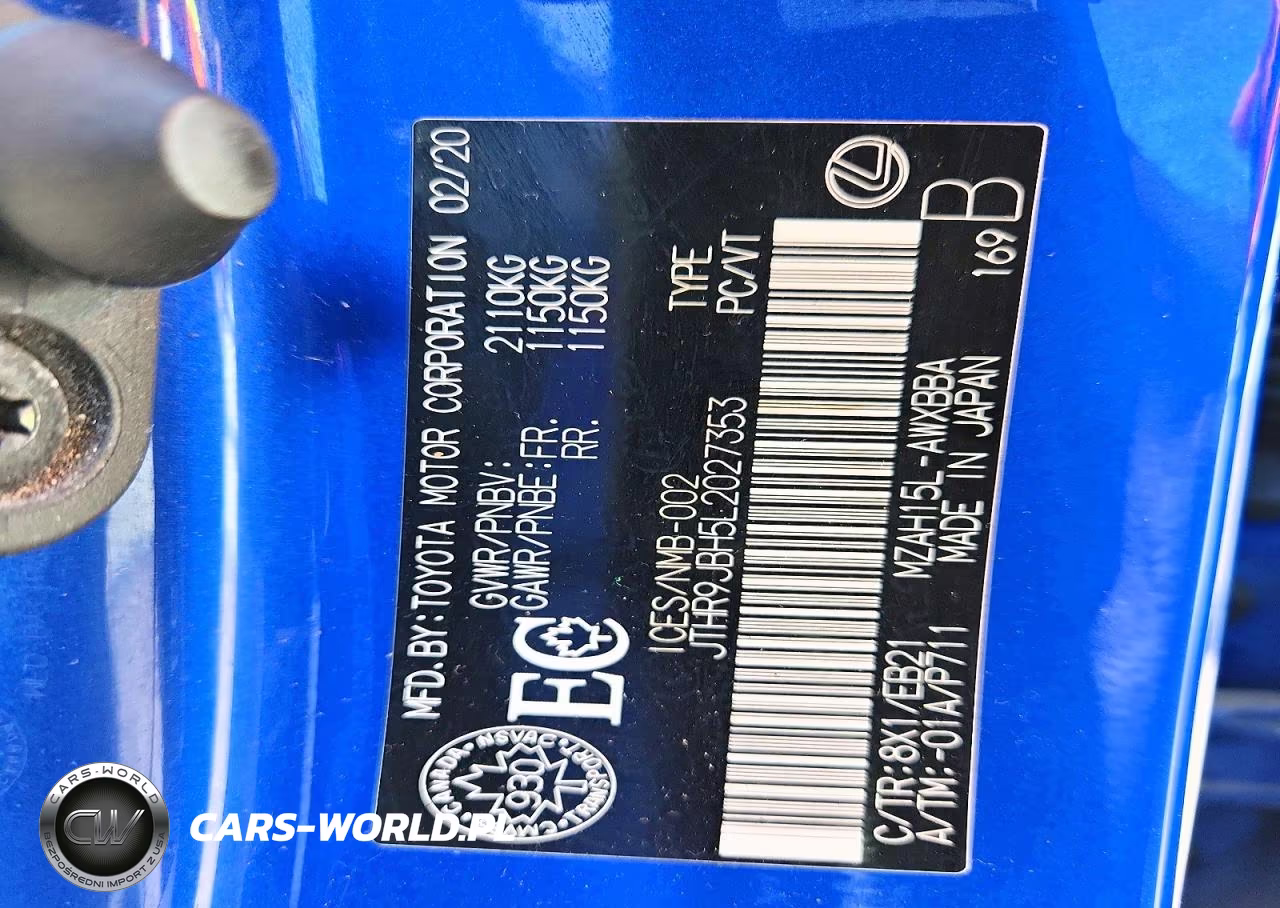 2020 Lexus Ux 250H VIN:JTHR9JBH5L2027353 - 13
