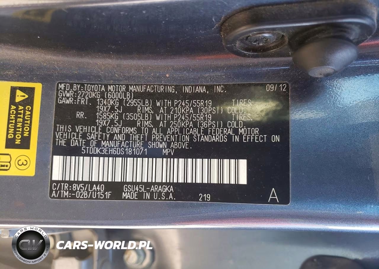 2013 Toyota Highlander Limited VIN:5TDDK3EH6DS181071 - 13