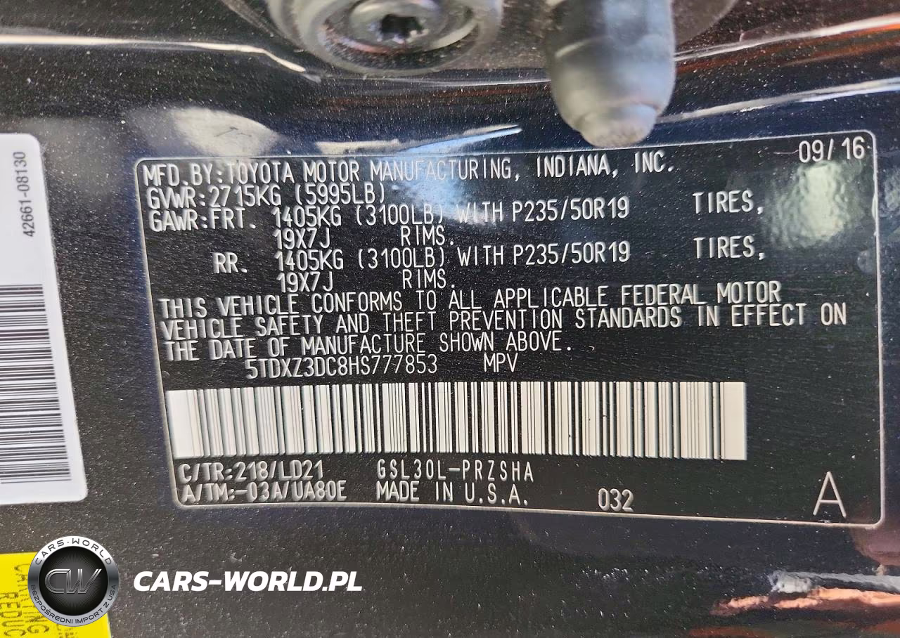 2017 Toyota Sienna Se VIN:5TDXZ3DC8HS777853 - 13