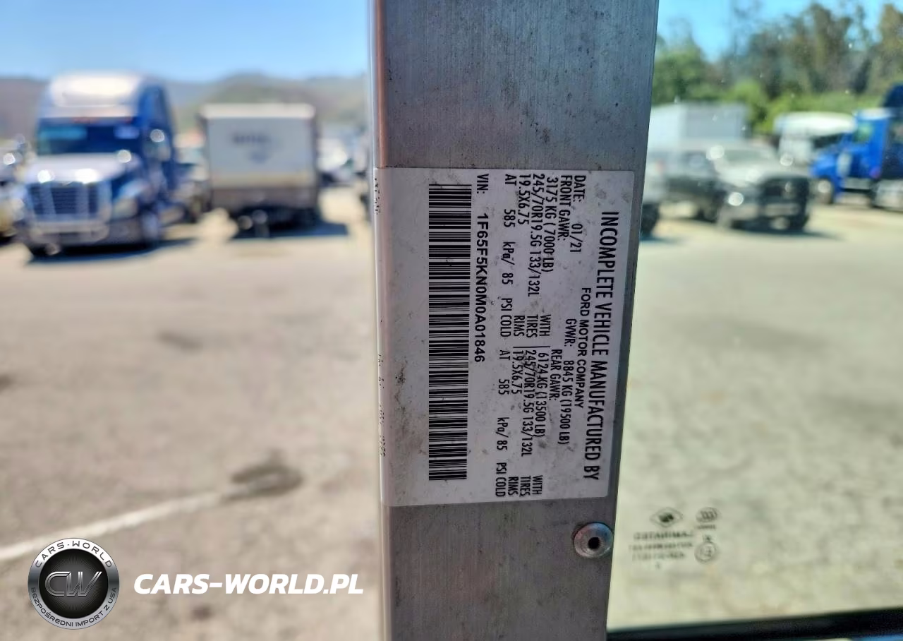 2021 Ford F59 Delivery Truck VIN:1F65F5KN0M0A01846 - 12