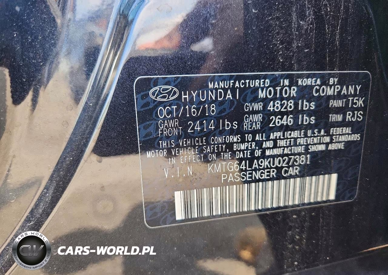 2019 Genesis G70 Advanced VIN:KMTG64LA9KU027381 - 12