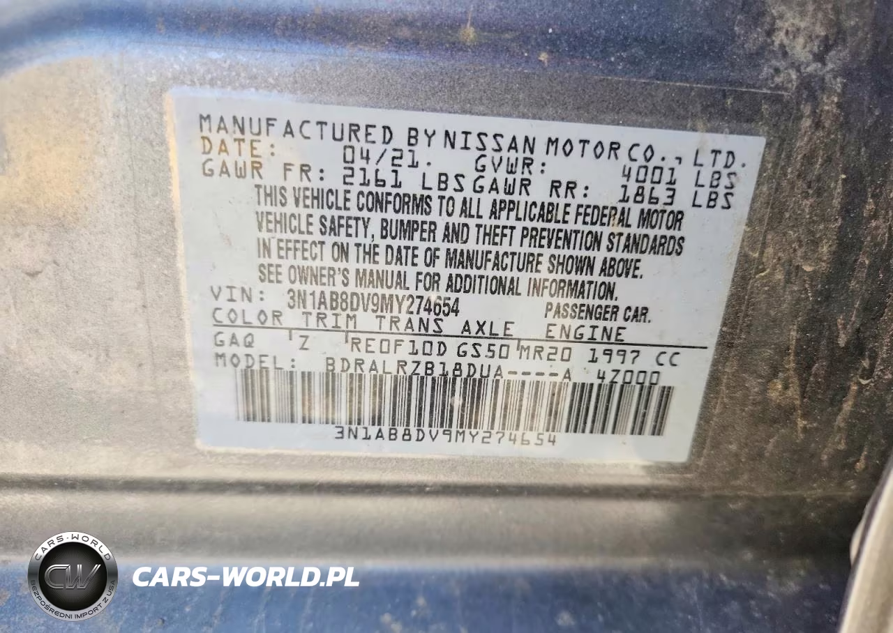 2021 Nissan Sentra Sr VIN:3N1AB8DV9MY274654 - 12