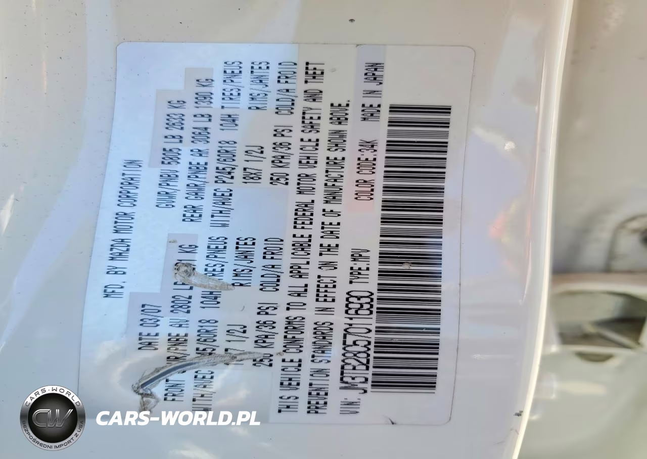 2007 Mazda Cx-9 VIN:JM3TB28C570116930 - 13