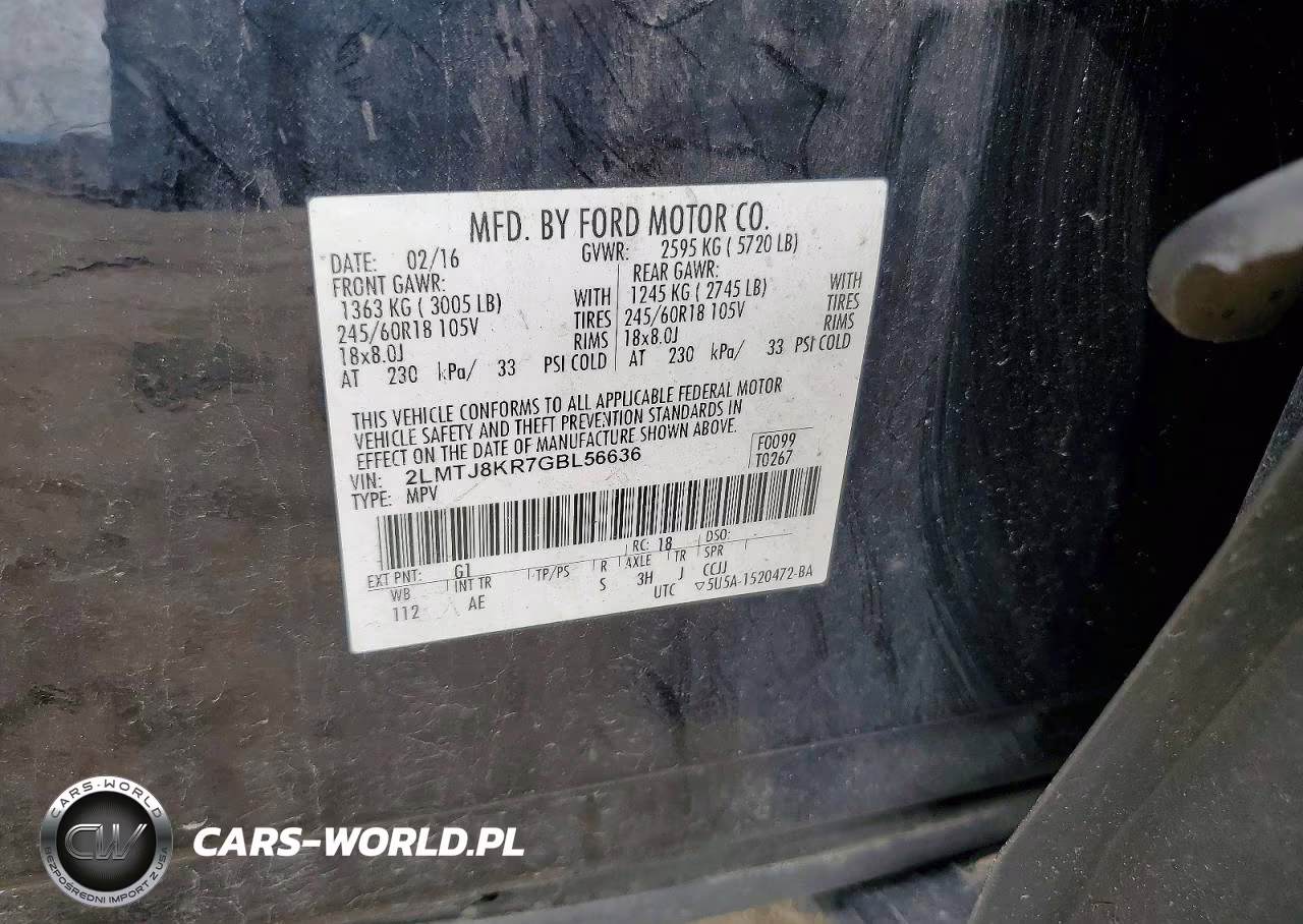 2016 Lincoln Mkx Select VIN:2LMTJ8KR7GBL56636 - 13