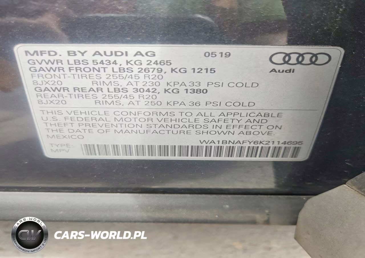 2019 Audi Q5 Premium Plus VIN:WA1BNAFY6K2114695 - 13