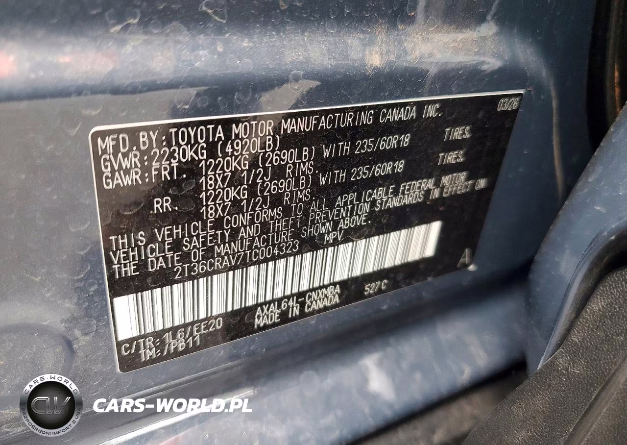 2026 Toyota Rav4 Xle Premium VIN:2T36CRAV7TC004323 - 12