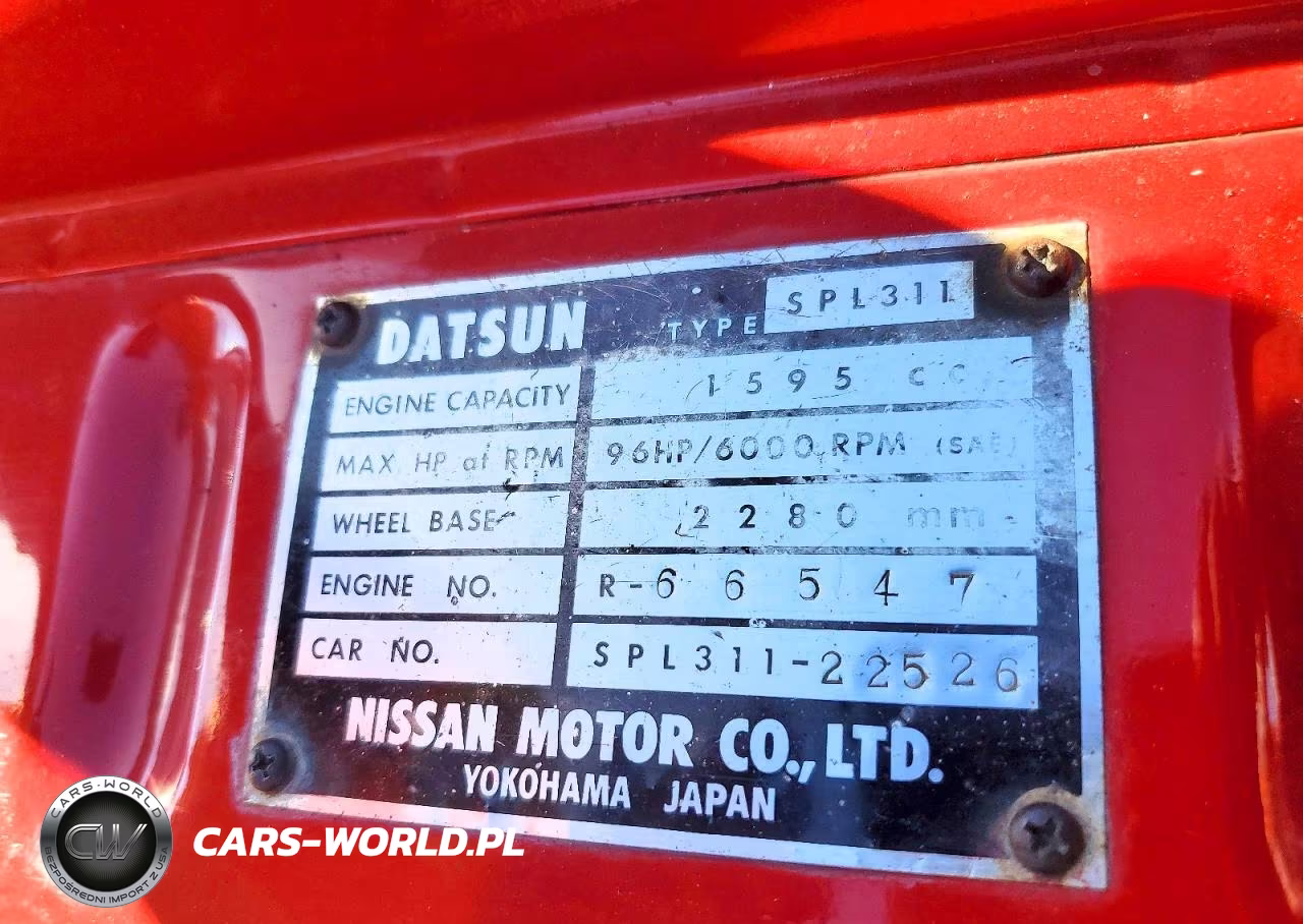 1981 Datsun Uk VIN:SPL31122526 - 12