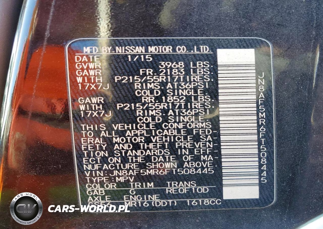 2015 Nissan Juke S VIN:JN8AF5MR6FT508445 - 13