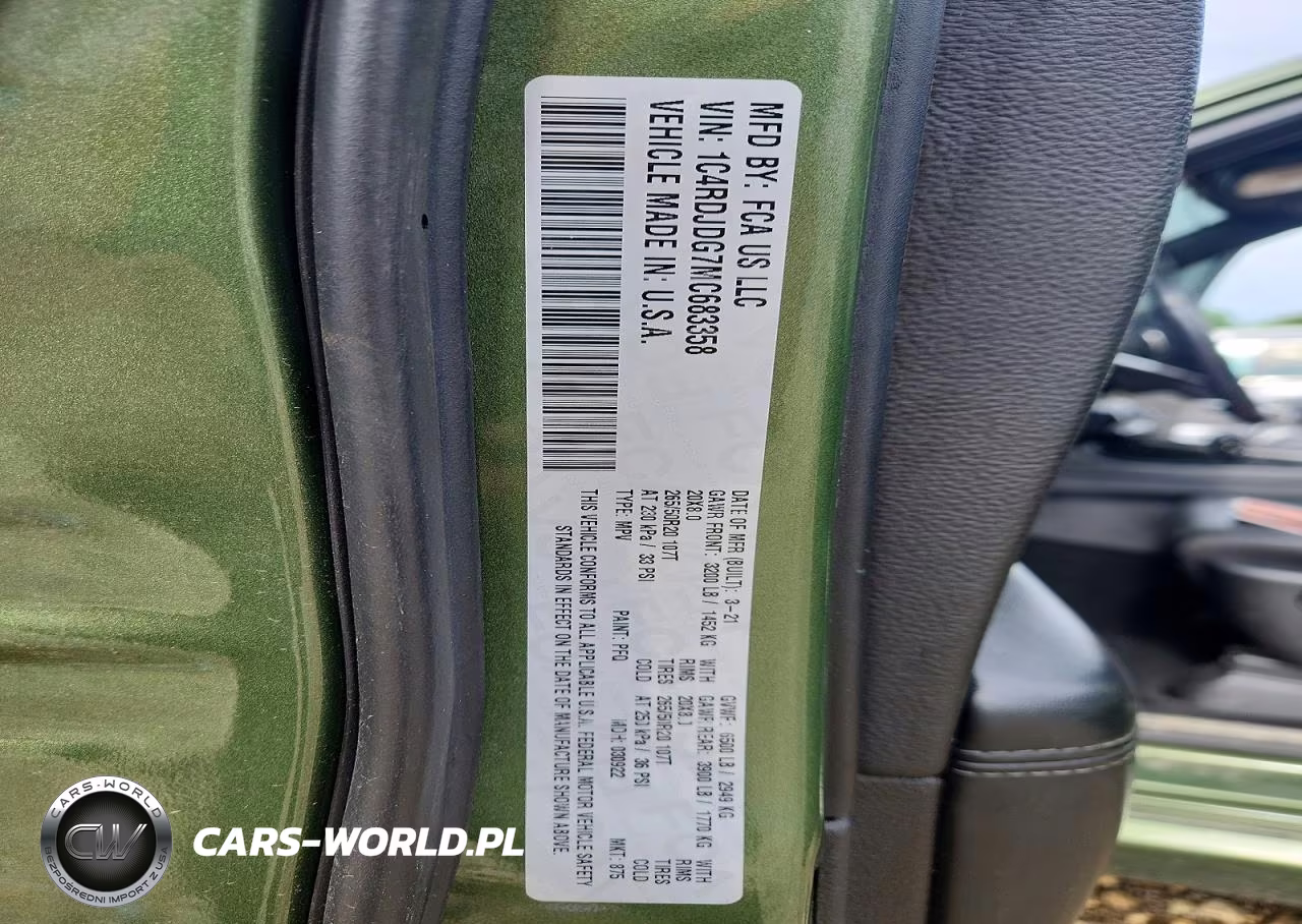 2021 Dodge Durango Gt VIN:1C4RDJDG7MC683358 - 13