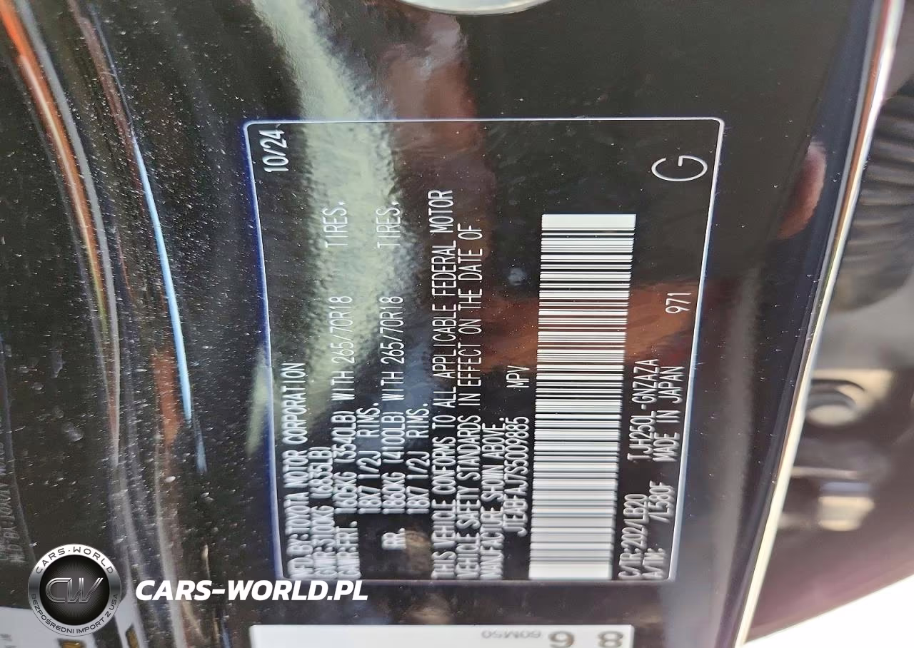 2025 Toyota Land Cruiser Base VIN:JTEABFAJ7S5009885 - 13