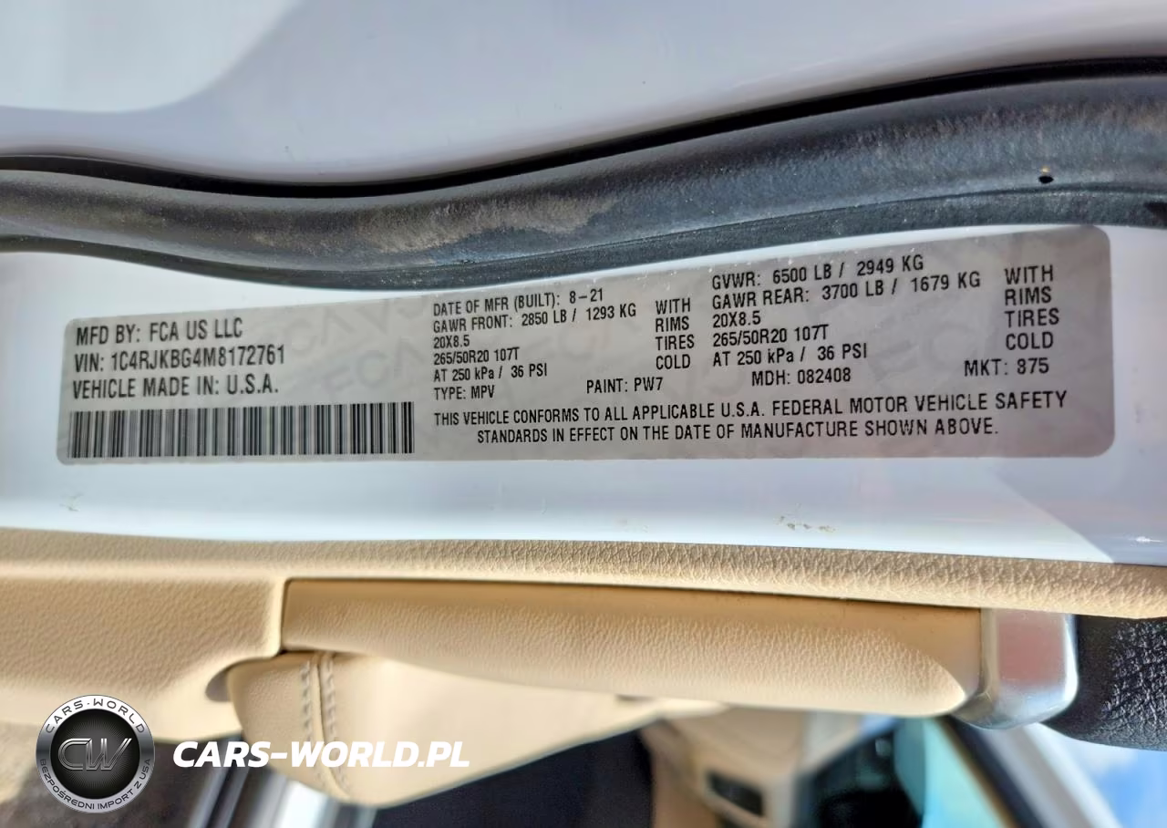 2021 Jeep Grand Cherokee L Limited VIN:1C4RJKBG4M8172761 - 13