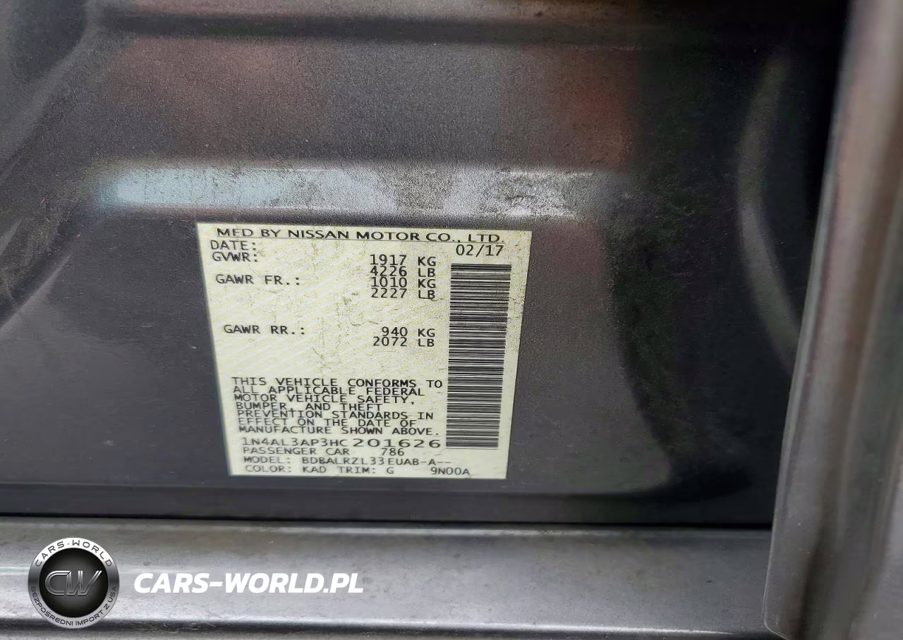 2024 Nissan Altima 2.5 Sl VIN:1N4AL3AP3HC201626 - 12