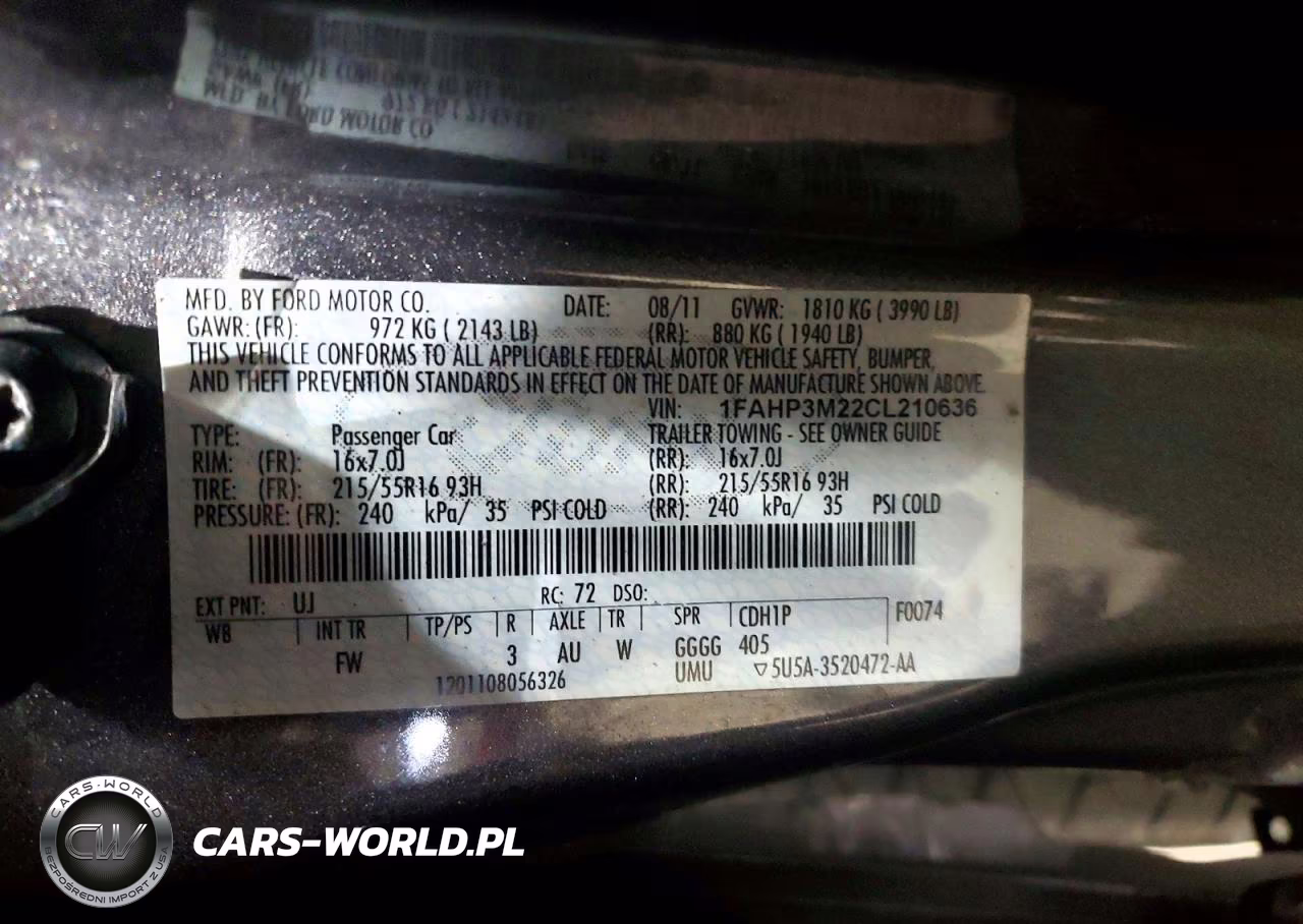 2012 Ford Focus Sel VIN:1FAHP3M22CL210636 - 12