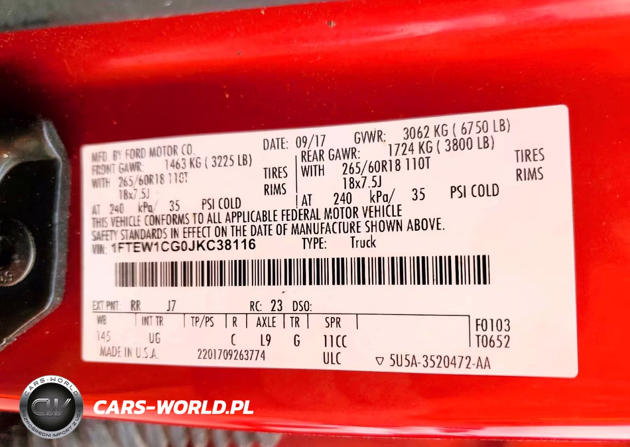 2018 Ford F150 Supercrew VIN:1FTEW1CG0JKC38116 - 12