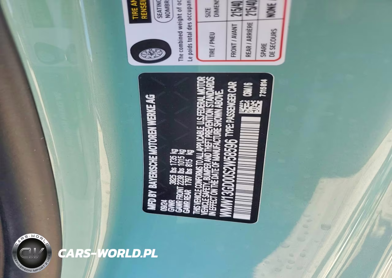 2025 Mini Cooper Base VIN:WMW13GD00S2W58596 - 13