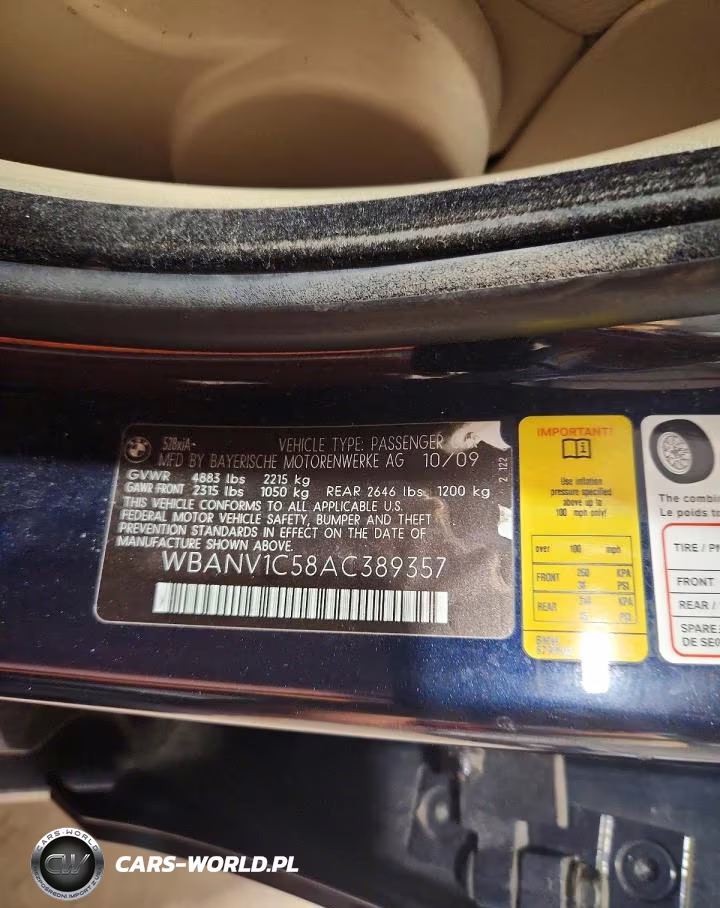 2010 BMW 528 Xi VIN:WBANV1C58AC389357 - 12