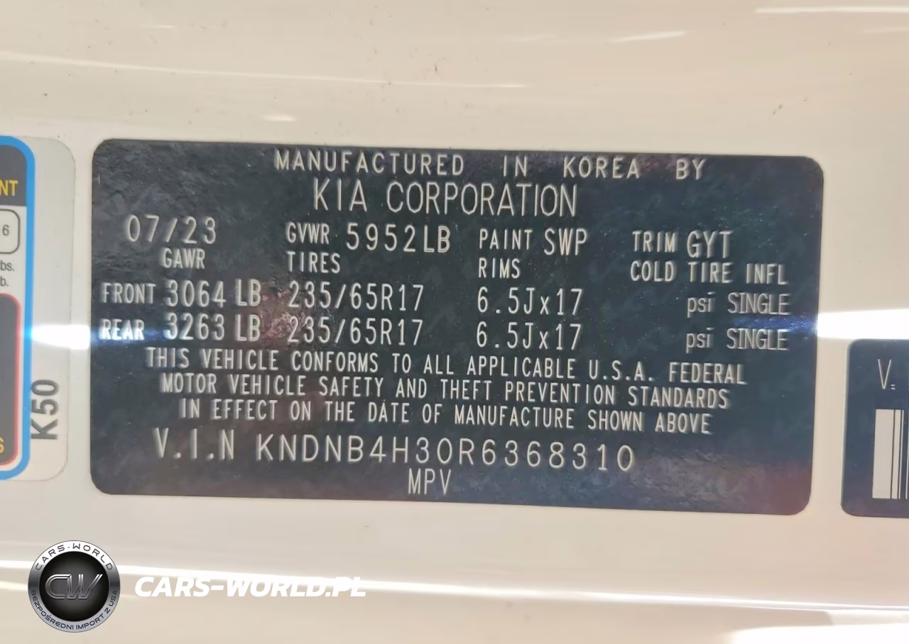 2024 Kia Carnival Lx VIN:KNDNB4H30R6368310 - 14