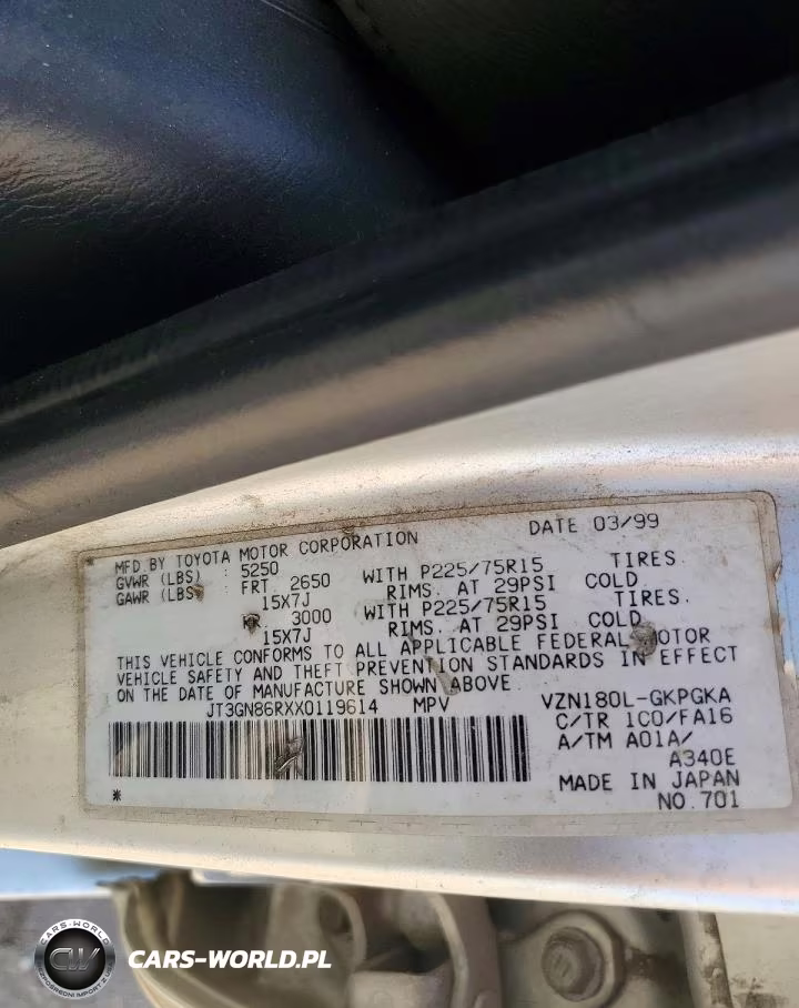 1999 Toyota 4Runner Sr5 VIN:JT3GN86RXX0119614 - 13