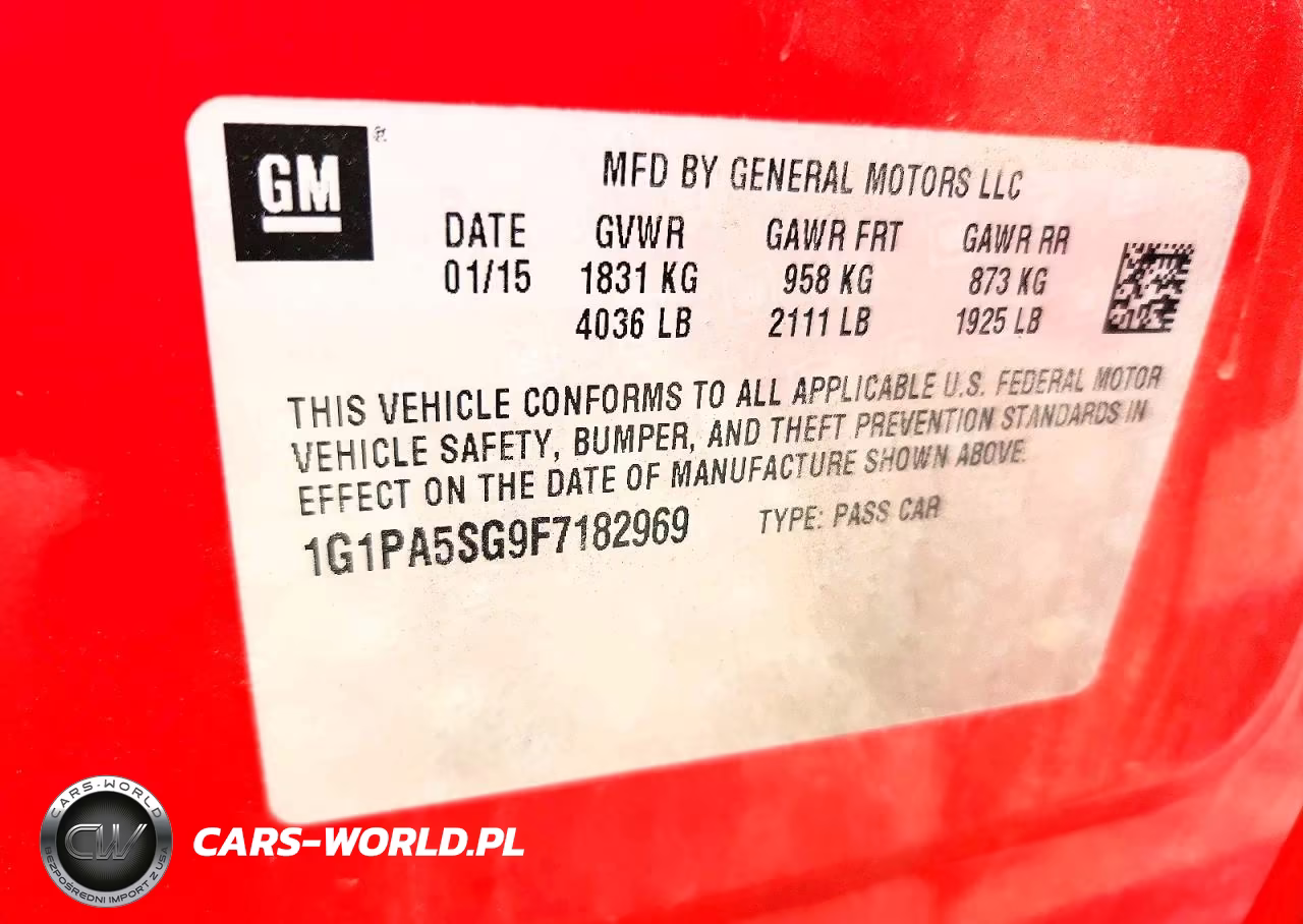 2015 Chevrolet Cruze Ls Auto VIN:1G1PA5SG9F7182969 - 13