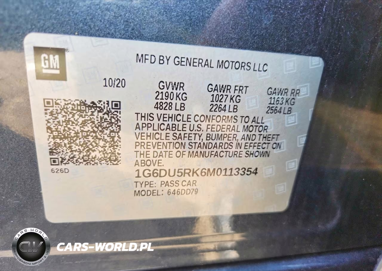 2021 Cadillac Ct5 Sport VIN:1G6DU5RK6M0113354 - 12
