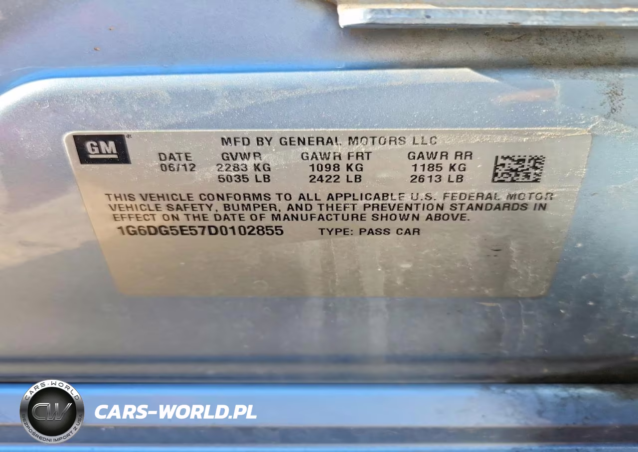 2013 Cadillac Cts Luxury Collection VIN:1G6DG5E57D0102855 - 12