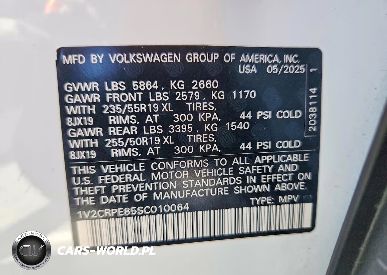 2025 Volkswagen Id.4 Pro VIN:1V2CRPE85SC010064 - 13