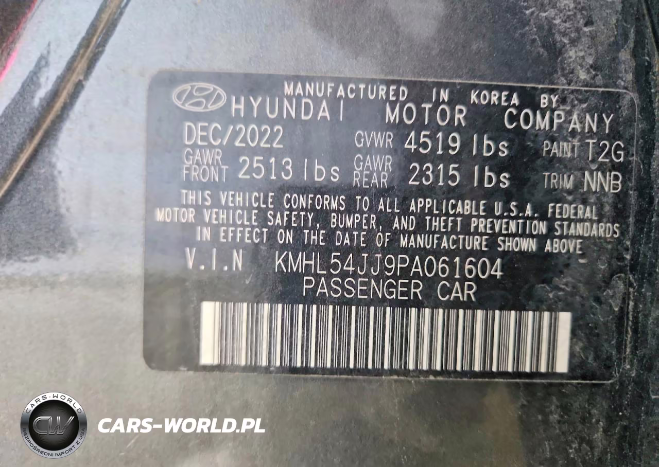 2023 Hyundai Sonata Hybrid Limited VIN:KMHL54JJ9PA061604 - 12