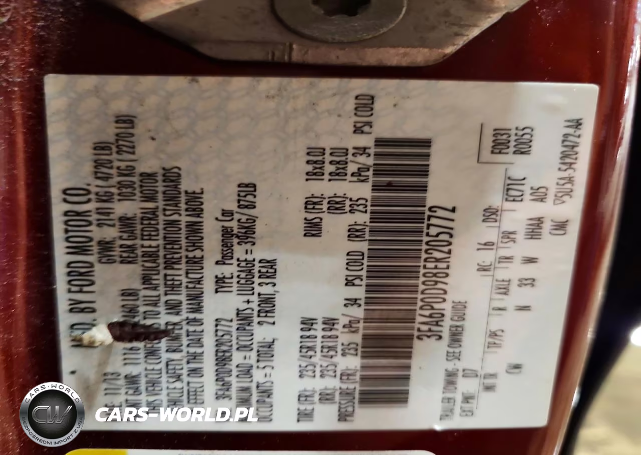2014 Ford Fusion Titanium VIN:3FA6P0D98ER205772 - 12