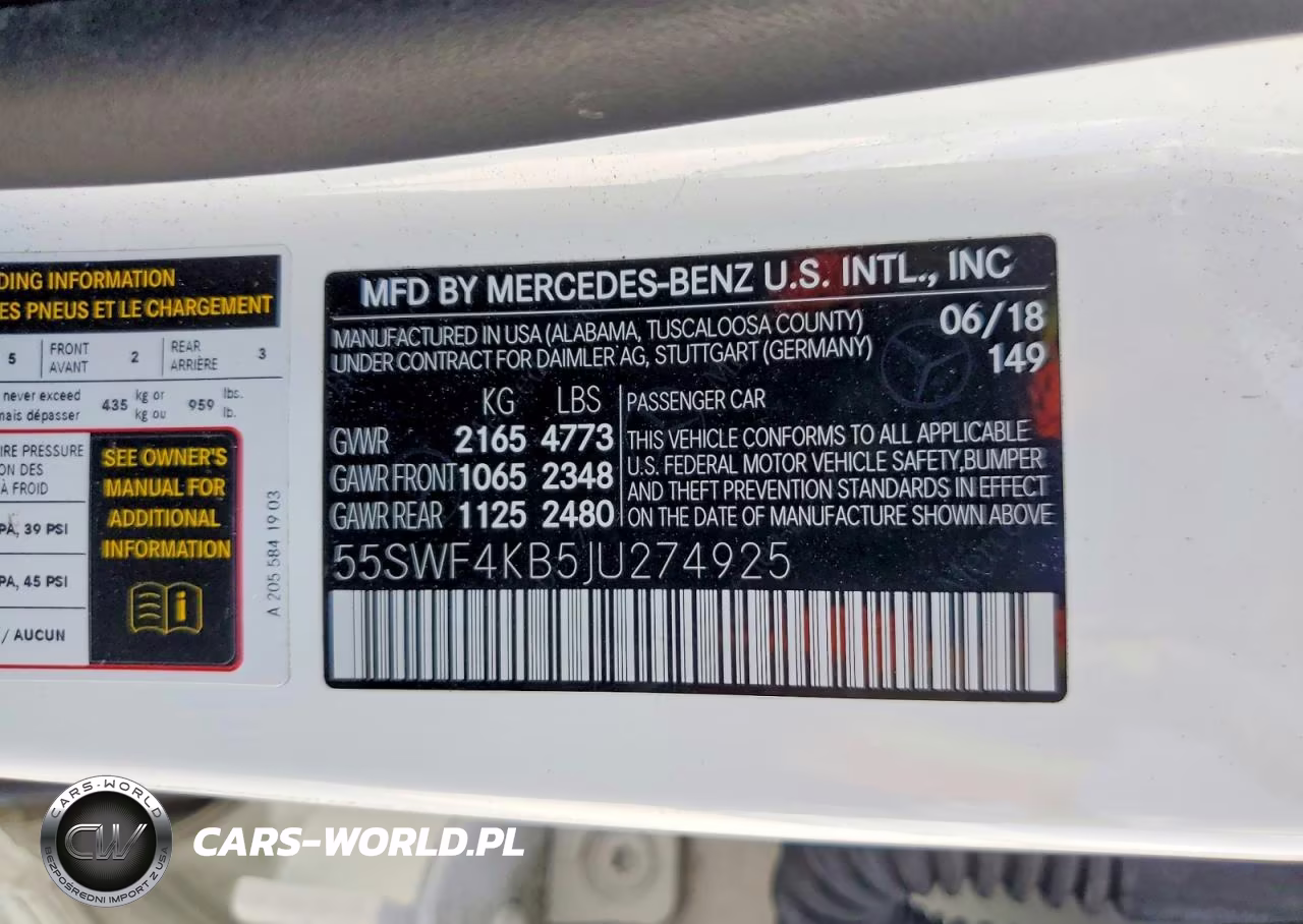 2018 Mercedes-Benz C 300 4Matic VIN:55SWF4KB5JU274925 - 12