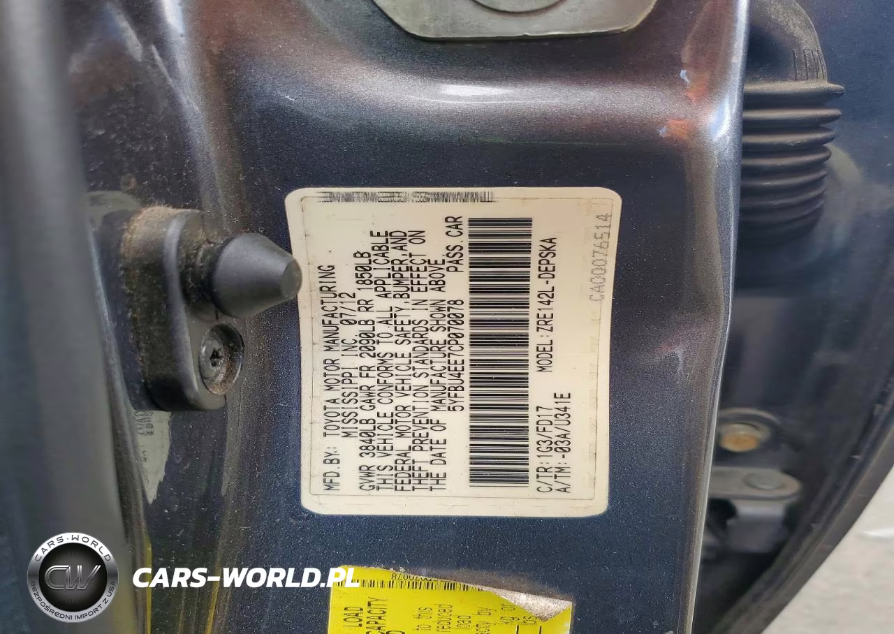 2012 Toyota Corolla VIN:5YFBU4EE7CP070078 - 12