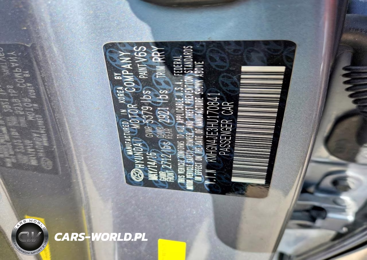 2017 Genesis G80 3.8 VIN:KMHGN4JE3HU170841 - 12