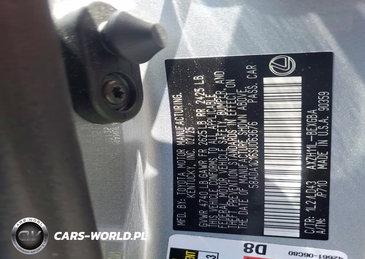 2025 Lexus Es 300H Base VIN:58ADA1C16SU063676 - 12