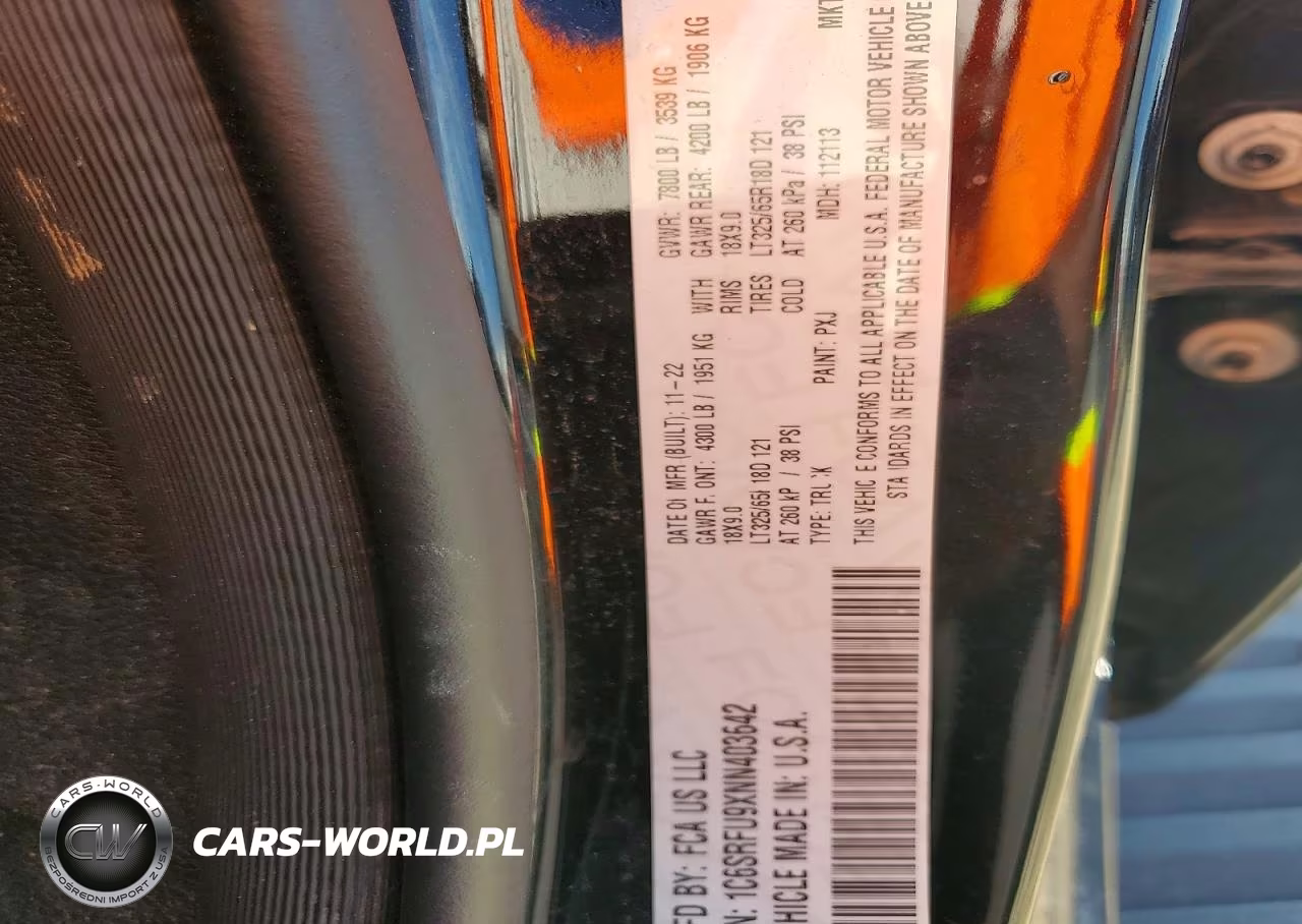 2022 Ram 1500 Trx VIN:1C6SRFU9XNN403642 - 12