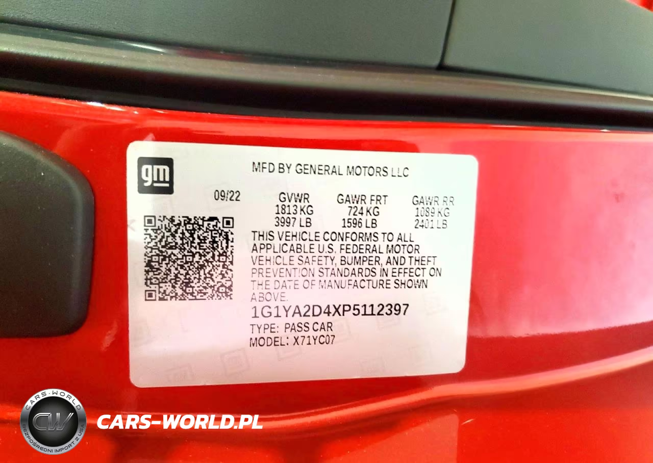 2023 Chevrolet Corvette Stingray 1Lt VIN:1G1YA2D4XP5112397 - 13