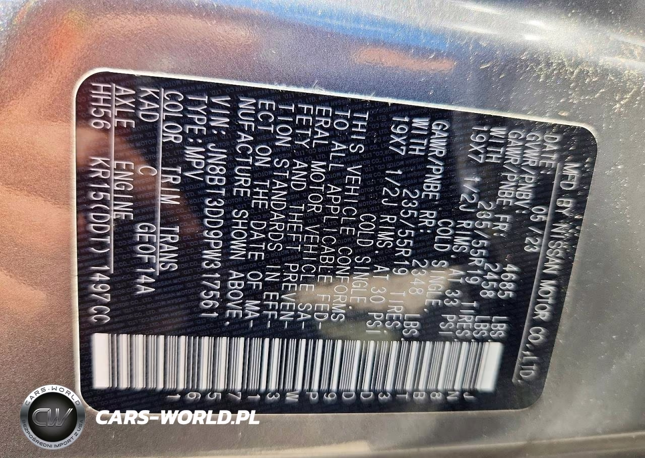 2023 Nissan Rogue Platinum VIN:JN8BT3DD9PW317561 - 13