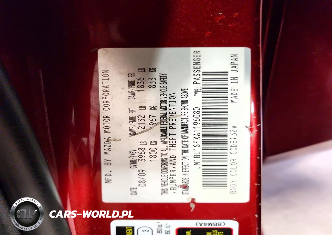 2010 Mazda 3 I VIN:JM1BL1SFXA1196080 - 13