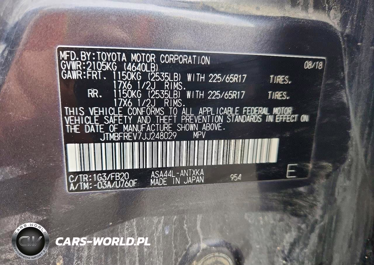 2018 Toyota Rav4 Le VIN:JTMBFREV7JJ248029 - 12