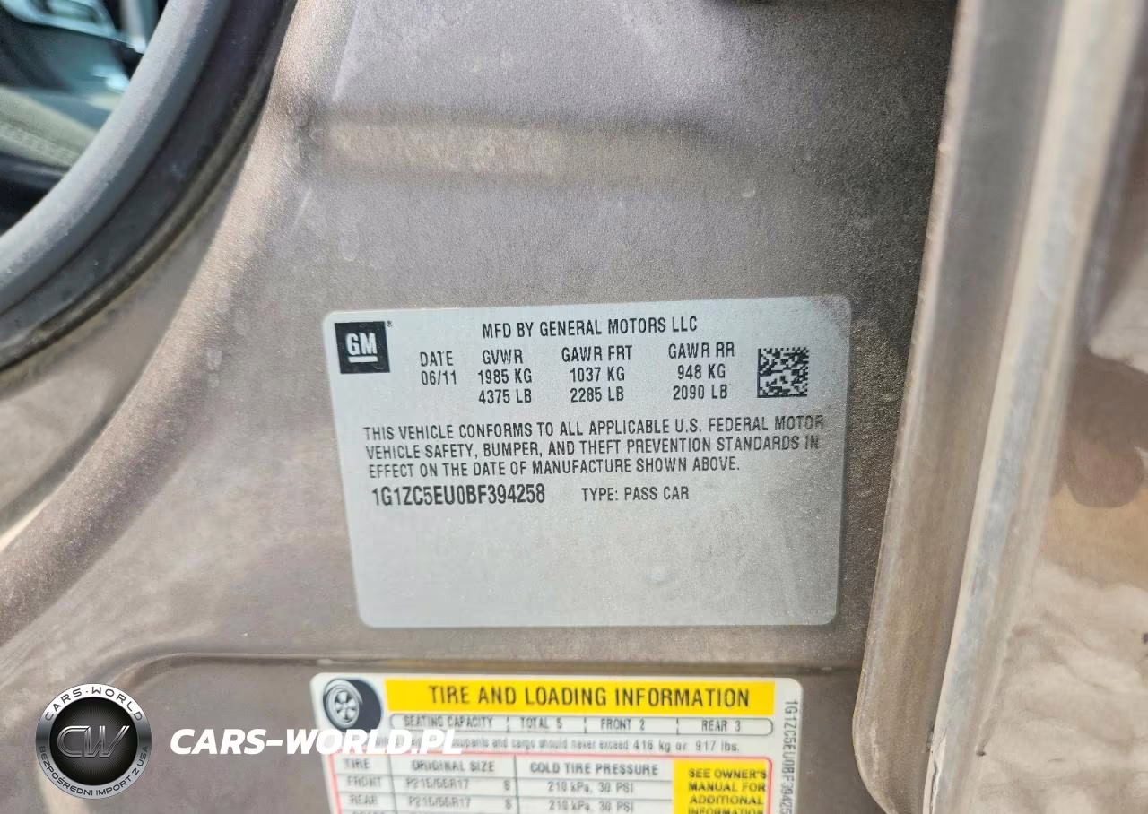 2011 Chevrolet Malibu 1Lt VIN:1G1ZC5EU0BF394258 - 12