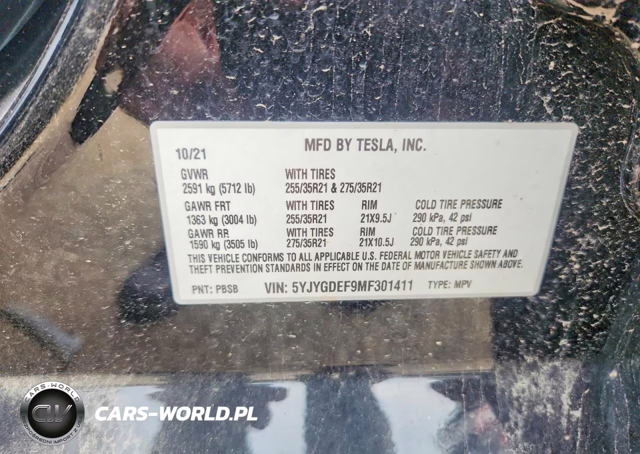 2021 Tesla Model Y VIN:5YJYGDEF9MF301411 - 12