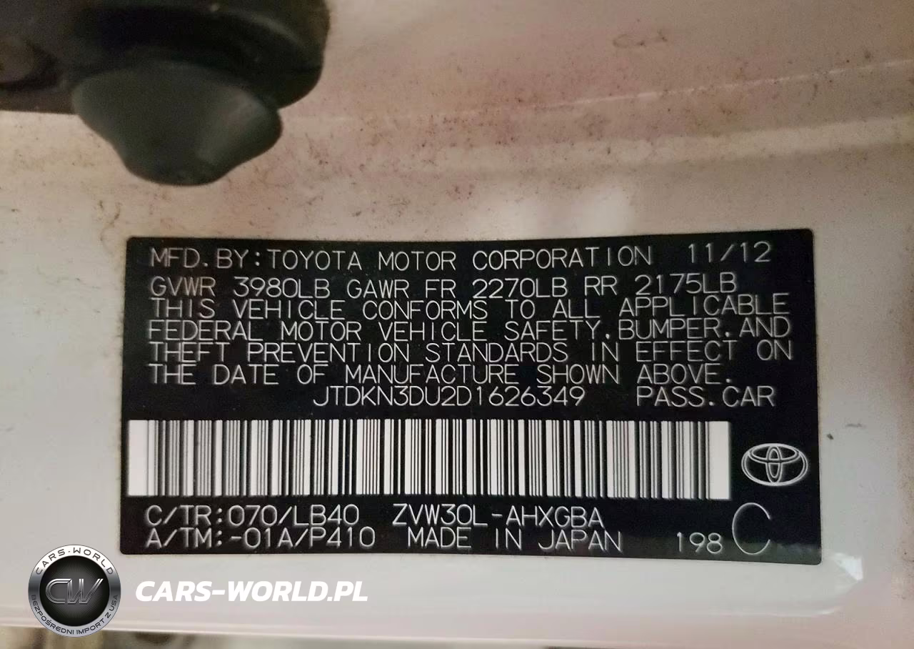 2013 Toyota Prius VIN:JTDKN3DU2D1626349 - 12