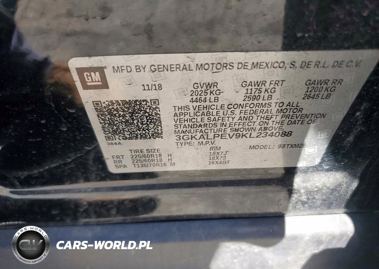 2019 GMC Terrain Slt VIN:3GKALPEV9KL234088 - 14