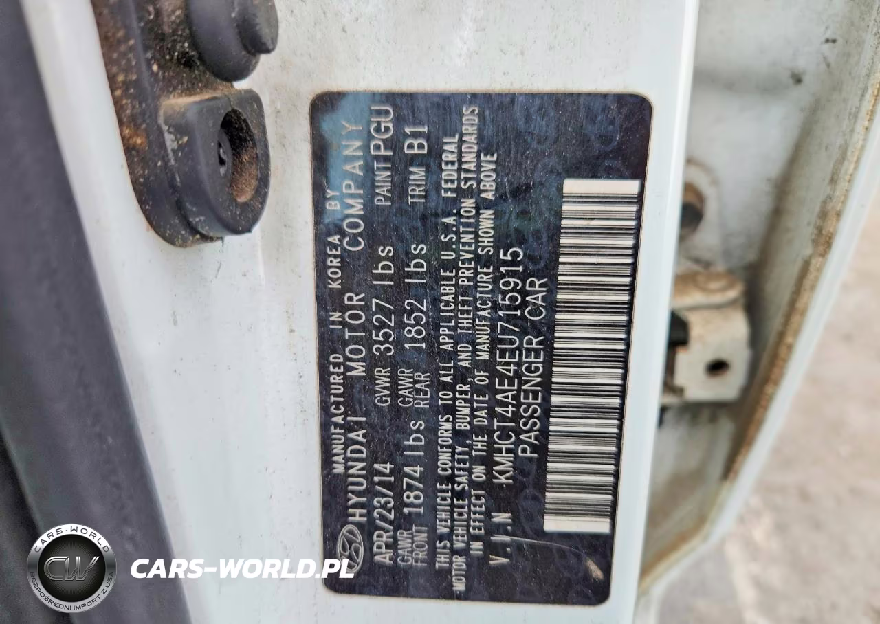 2014 Hyundai Accent Gls VIN:KMHCT4AE4EU715915 - 12