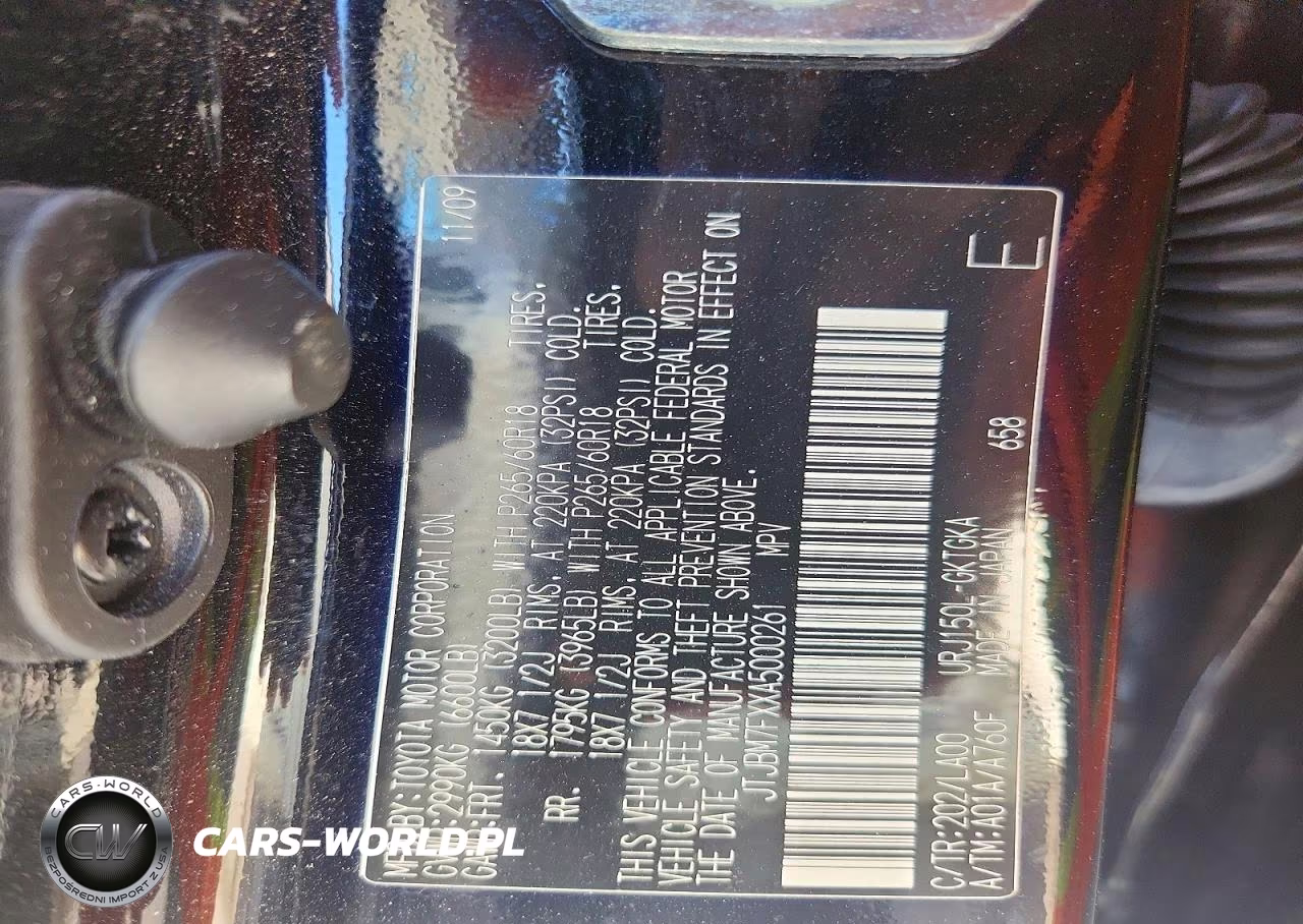 2010 Lexus Gx 460 VIN:JTJBM7FXXA5000261 - 13