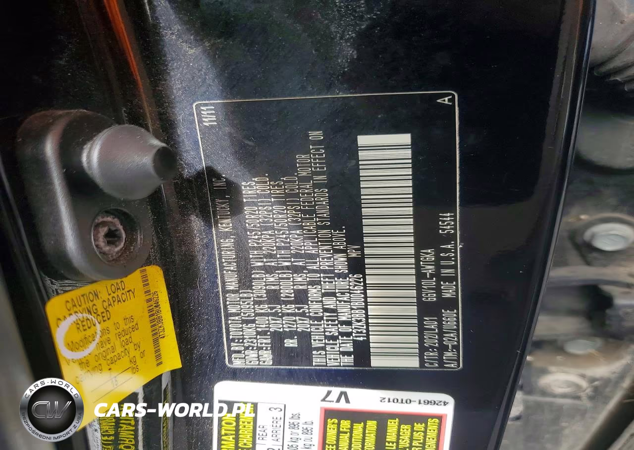 2011 Toyota Venza Fwd V6 VIN:4T3ZK3BB1BU046226 - 12