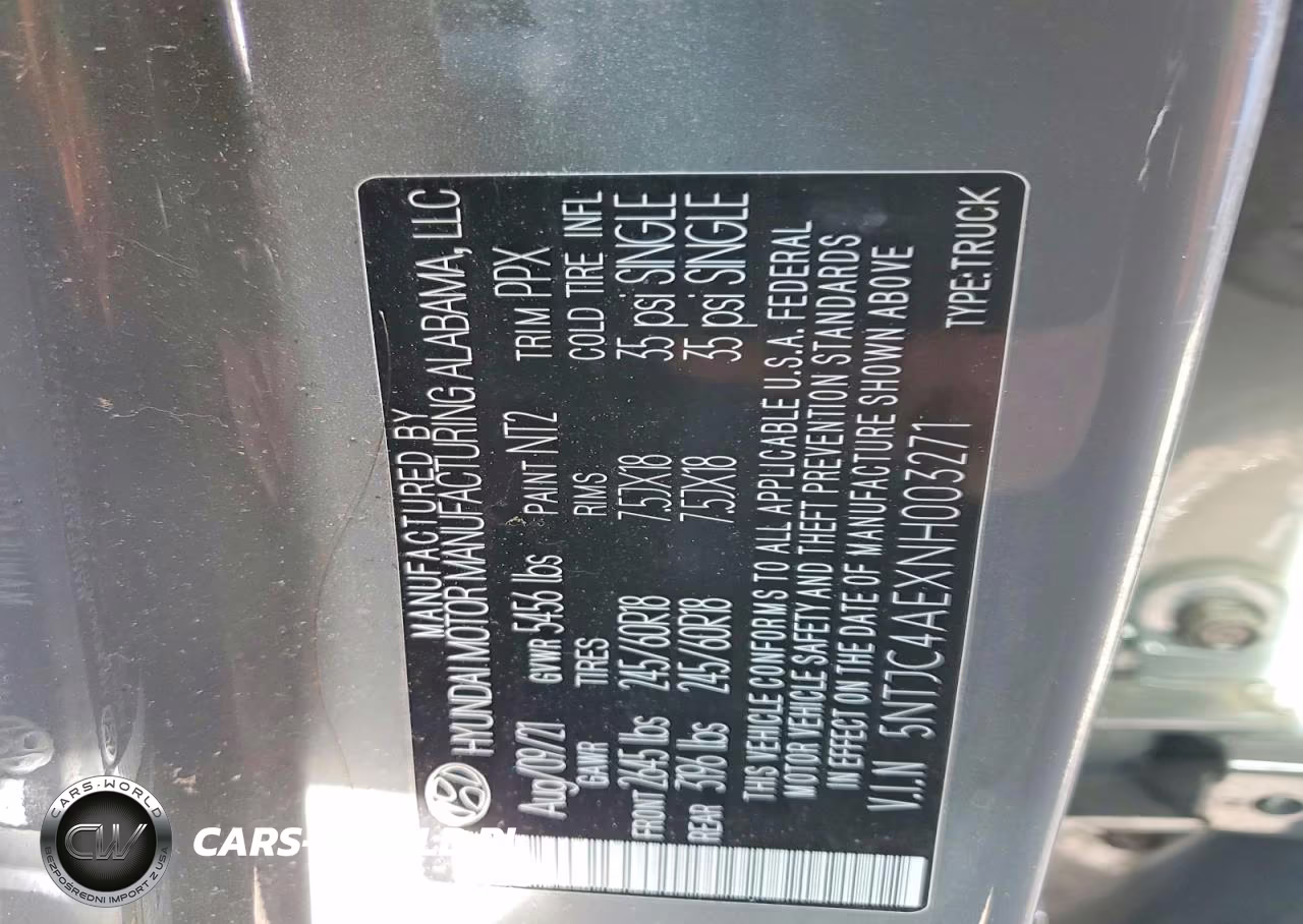 2022 Hyundai Santa Cruz Sel VIN:5NTJC4AEXNH003271 - 13