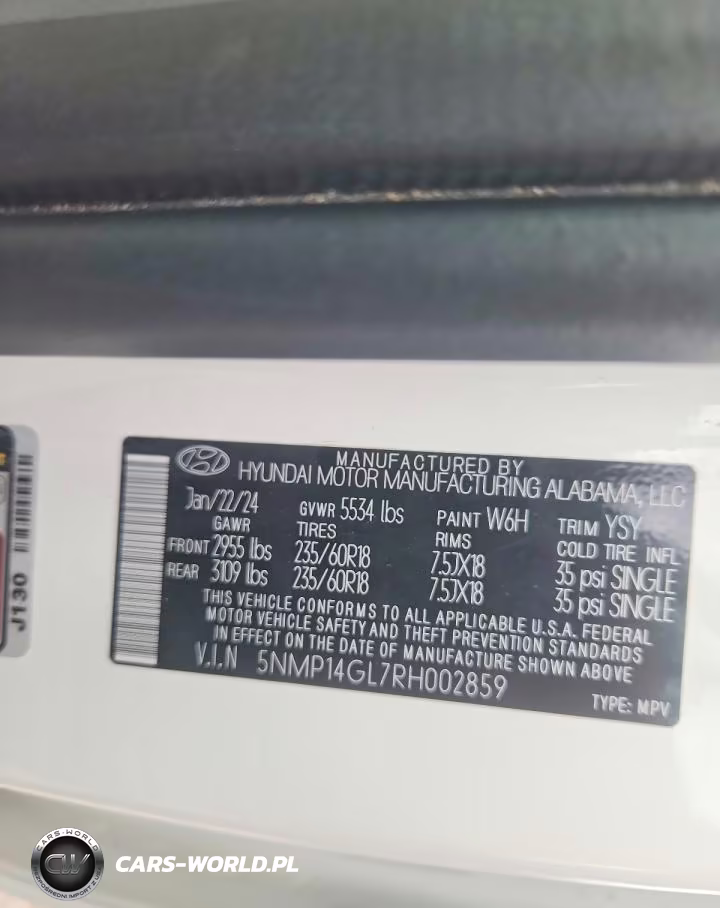 2024 Hyundai Santa Fe Se VIN:5NMP14GL7RH002859 - 13
