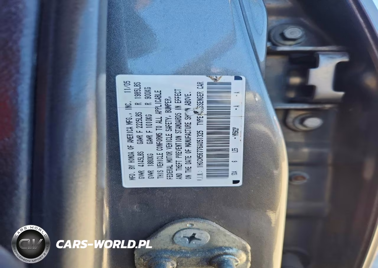 2006 Honda Accord Ex VIN:1HGCM56776A051325 - 12