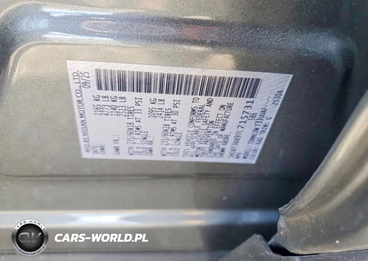 2026 Nissan Rogue Sv VIN:5N1BT3BB9TC715731 - 13