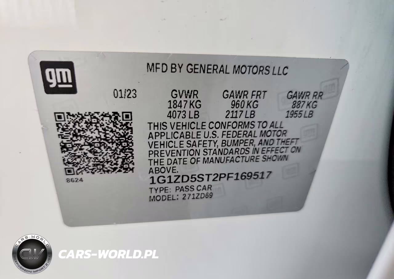 2023 Chevrolet Malibu Lt VIN:1G1ZD5ST2PF169517 - 12